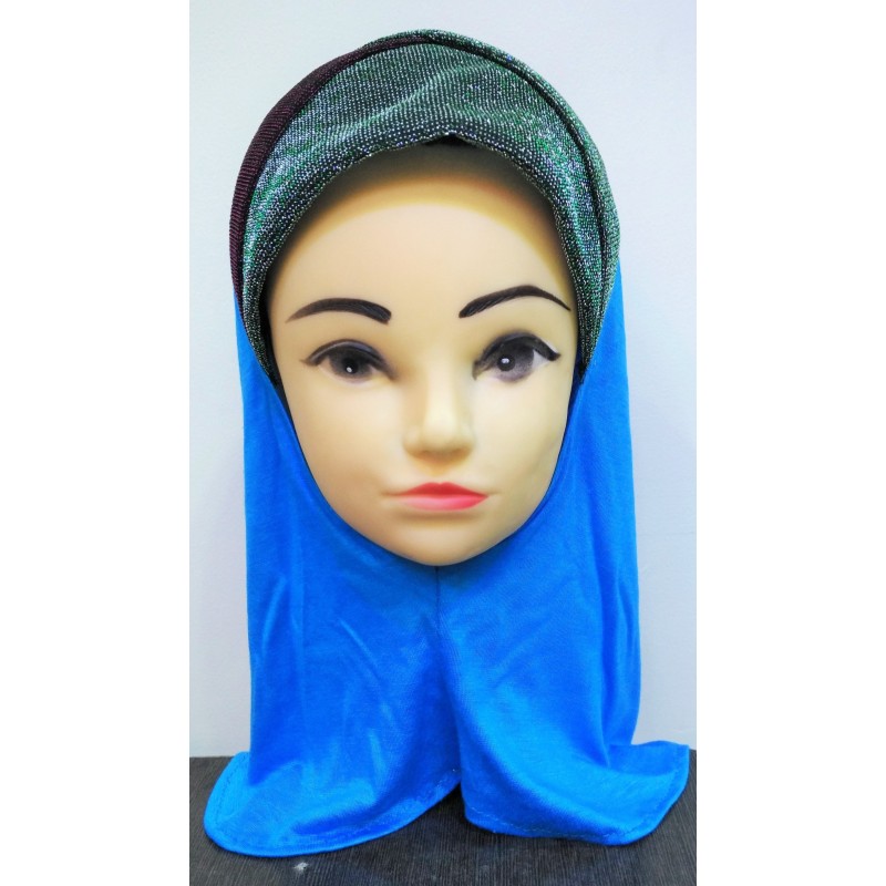 Ninja Hijab cap online Underscarf ninja shimmer cap Royal Blue