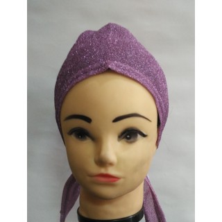 Shimmer Hijab Cap- Pink