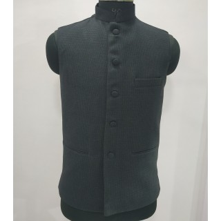 Woolen Waistcoat for Men- Black