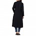 Knee length Coat for Women- Black Knee length Coat for Women- Black