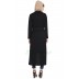 Long Jacket with a belt- Black