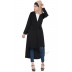 Long Jacket with a belt- Black