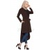 Long Jacket with a belt- Brown Long Jacket with a belt- Brown