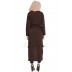 Long Jacket with a belt- Brown Long Jacket with a belt- Brown
