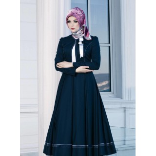 Irani Manto/Coat in Navy Blue color