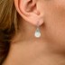 Silver Plated White Earrings Silver Plated White Earrings