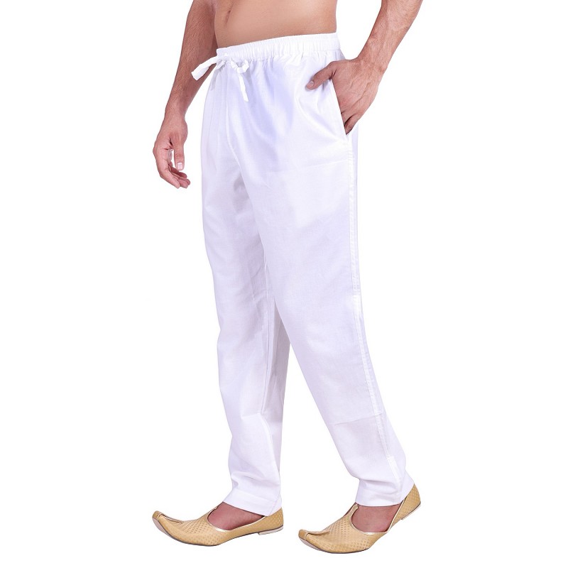 Cotton pajama- Buy online Pant Cut cotton Pyjama Plain White at www.shi...