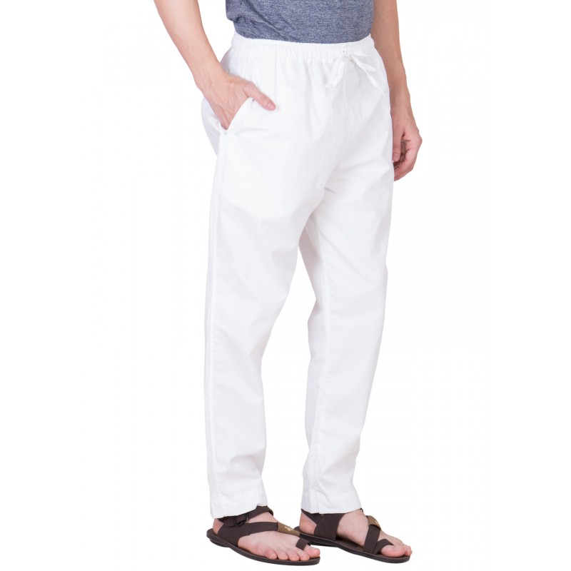 Cotton pajama- Buy online Pant Cut cotton Pyjama Plain White at www.shi...