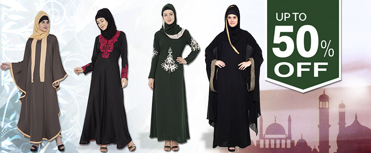 Abayas, Hijabs, Pathani suits, Kurtas, Burqas online in India