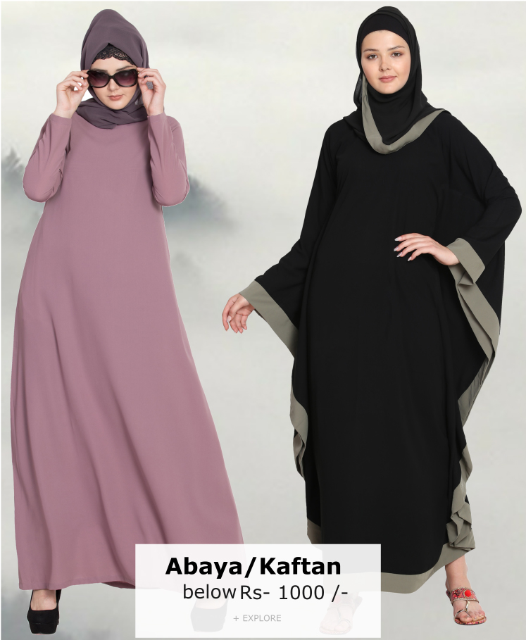 Abayas, Hijabs, Pathani suits, Kurtas, Burqas online in India